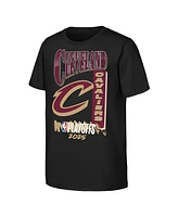Outerstuff Big Boys and Girls Black Cleveland Cavaliers 2025 Nba Playoffs Hype T-Shirt
