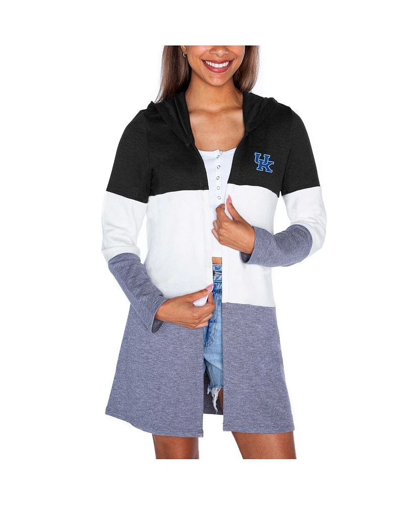 Gameday Couture Women's Black Kentucky Wildcats Color Block Hooded Cardigan