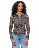 Sanctuary Women's Dream Girl Mesh Button-Up Shirt