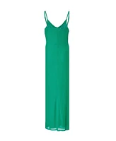 Quiz Women's Mesh Cowl Neck Maxi Dress