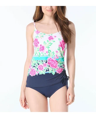 Beach House Women's Bridget Shirred Side Underwire Tankini Top