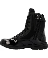 Rocky Men's Cadet 8" Black Side Zip Public Service Boot