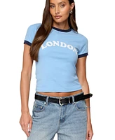 Edikted Women's London Contrast T Shirt