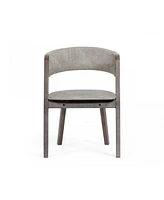 Set of 2 Wenge Dining Chairs for Kitchen Table or Dining Room Seating