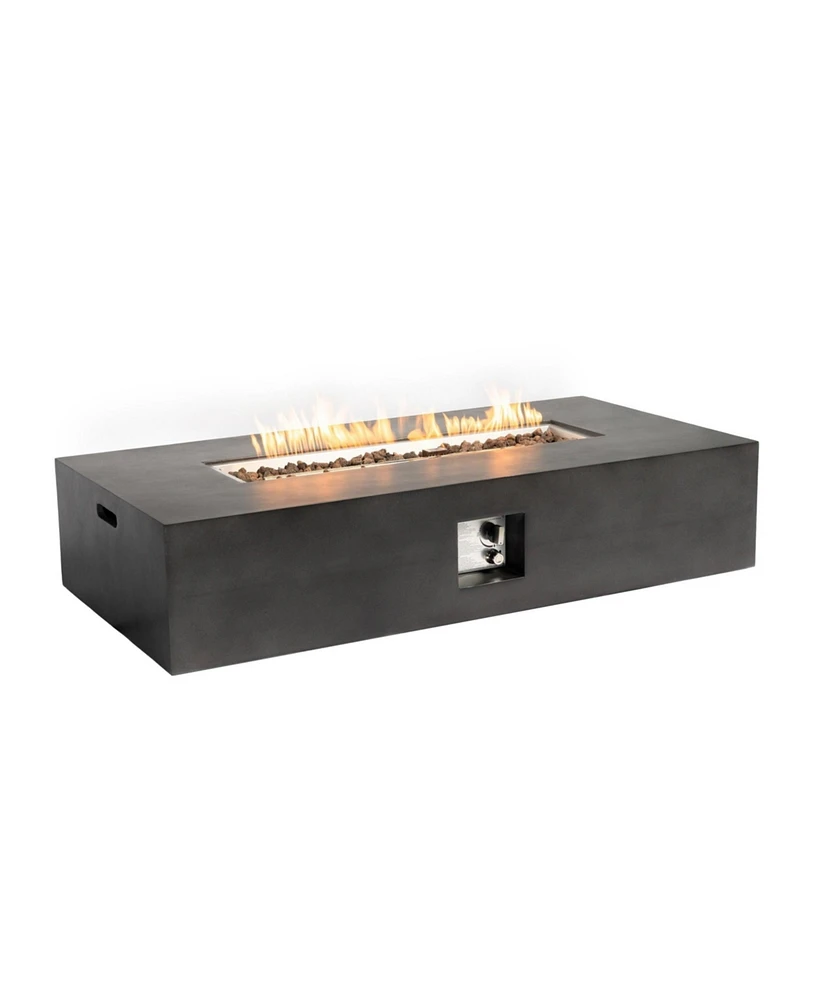Mondawe 56inch-50,000 Btu Large Rectangular Fire pit Table for Outside