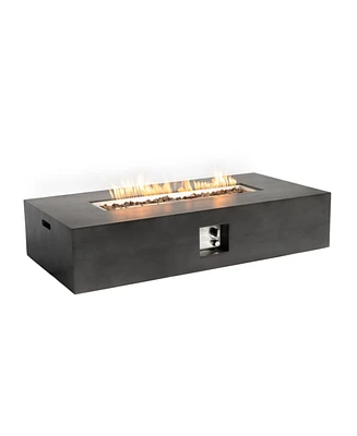Mondawe 56inch-50,000 Btu Large Rectangular Fire pit Table for Outside