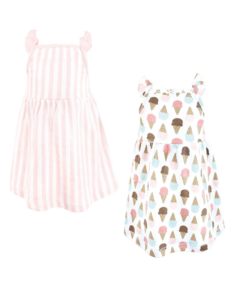 Hudson Baby Girls Cotton Dresses, Melt My Heart Ice Cream