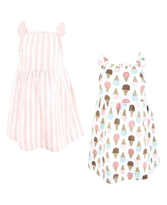 Hudson Baby Girls Cotton Dresses, Melt My Heart Ice Cream
