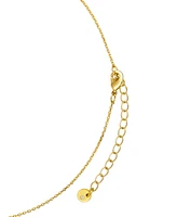 Unwritten Cubic Zirconia Tennis Paperclip Oval Carabiner Layered Necklace Set