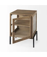 Versatile Solid Wood Square End Table – Perfect for Any Room