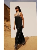 Pcfg Women's Free Heaven Acid Wash Long Dress