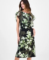 Connected Women's Chiffon-Bodice A-Line Dress