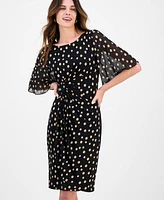 Connected Women's Butterfly-Sleeve Sheath Dress