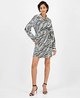 Sam Edelman Women's Printed Collared A-Line Dress