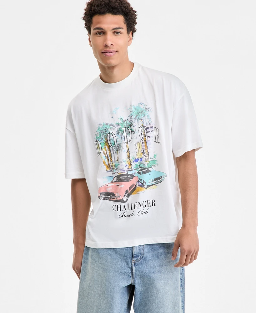 Tai Apparel Men's Dodge Challenger Graphic T-Shirt
