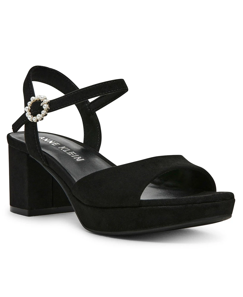 Anne Klein Women's Piper Platform Block Heel Dress Sandals
