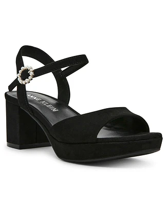 Anne Klein Women's Piper Platform Block Heel Dress Sandals