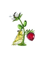 Swarovski Idyllia Frog, Bee and Strawberry Figurine