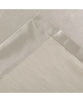 Kate Aurora 1 Piece Beige Regency Lux Rod Pocket Semi Sheer Window Curtain Panel