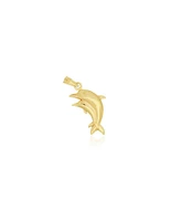 The Lovery Gold Double Dolphin Charm 14K Gold