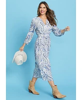 Olsen Women's Paisley Tunic Dress