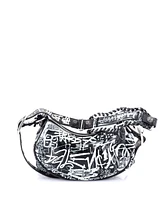 Pre-Owned Balenciaga Xs Le Cagole Graffiti Giant Studs Shoulder Bag Leather