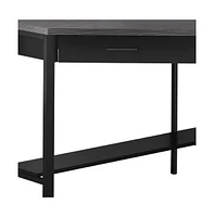 Corner Computer Desk 42" Sturdy Wood and Metal Frame for Home or Office Use