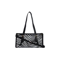 Women's Zebra Black & White Handbag