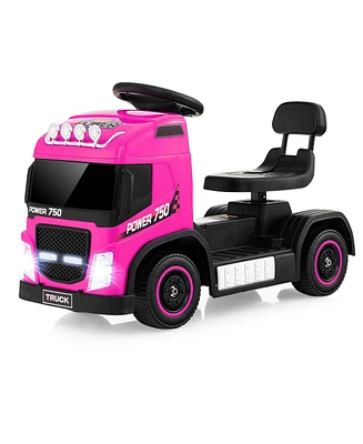 6V Kids Electric Ride-on Truck with Height Adjustable Seat