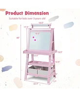 3 in 1 Double-Sided Storage Art Easel