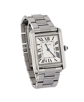 Pre-Owned Cartier Tank Solo Quartz Watch in Stainless Steel 24mm