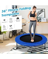 36 Inch Mini Folding Trampoline Portable Recreational Fitness Rebounder