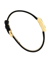 Pre-Owned Cartier Baignoire Quartz Watch in Gold and Leather 18mm