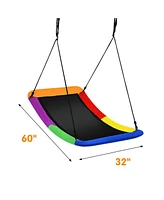 700lbs Giant 60 Inch Platform Tree Swing for Kids and Adults