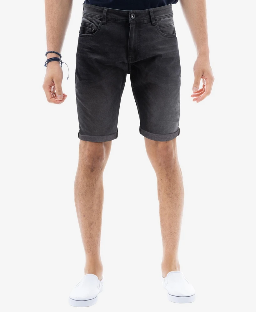 Cultura Men's Roll Up Denim Shorts