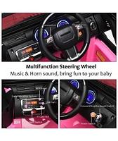 12V Electric Ride On Truck with Parental Remote Control and Led Lights