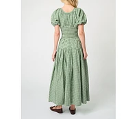 WeWoreWhat Women's Smocked Waist Midi Dress