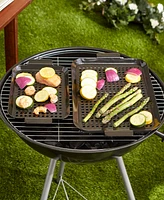 Rsvp International Porcelain Coated Grill Topper, Set of 2
