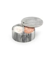Rsvp International 5 Ounce Marble Salt Box with Hinged Lid