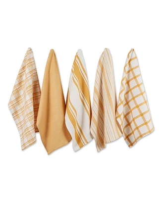 Design Imports Everyday Basic Woven Dishtowel, Set of 5