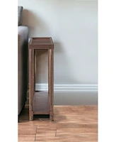 Set of Two Rectangular End Tables with Shelf – Practical and Stylish Wood for Small Spaces