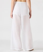 Steve Madden Women's Reeve Cotton Wide Leg Pants