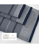 Linery & Co. Luxurious Cotton Decorative 2-Piece Bath Sheet Set