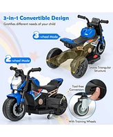 Kids Ride-on Motorcycle 6V Battery Powered Motorbike with Detachable Training Wheels