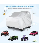 Kids Car Cover for Power Ride-On Toy Car with Storage Bag