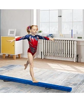 7 Feet Folding Portable Floor Balance Beam with Handles for Gymnasts