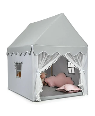 Kids Large Play Castle Fairy Tent with Mat