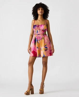 Steve Madden Women's Heather Printed Cotton Mini Dress