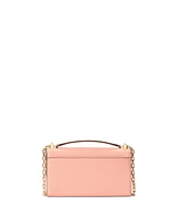 Kate Spade New York Women's Deco Pebbled Mini Flap Chain Crossbody Bag