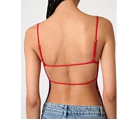 WeWoreWhat Women's High Straight Neck Top
